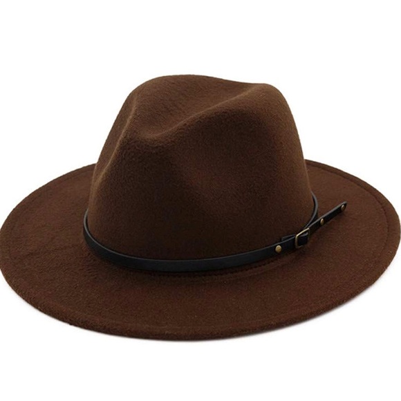 Accessories - Brown Belted Fedora Hat
